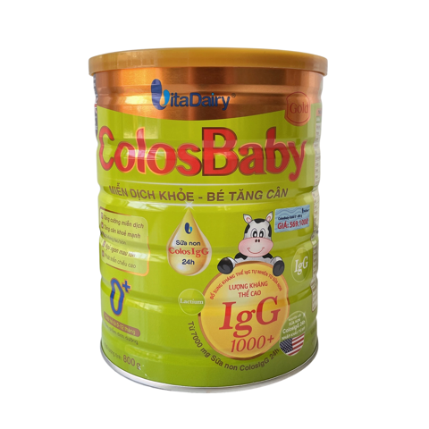  Sữa bột Colosbaby Gold 0+ 800G tăng cường hệ miễn dịch (0-1 tuổi) 