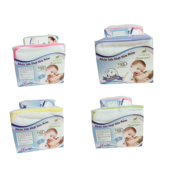  Khăn sữa Nhật siêu mềm 4 lớp cao cấp cho bé sơ sinh 