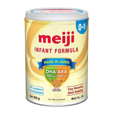  Sữa Bột Meiji Infant Formula Lon Cho Trẻ 0-12 Tháng Tuổi 800g 