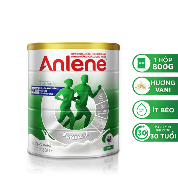  Sữa Bột Anlene Hương Vani 800g (Mẫu mới) 
