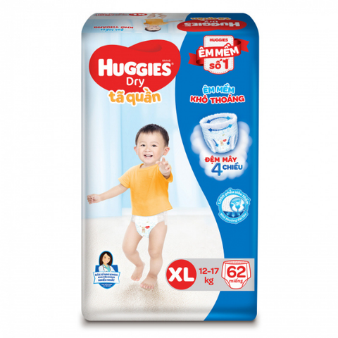  Tã quần Huggies XL62 (12-17Kg) 