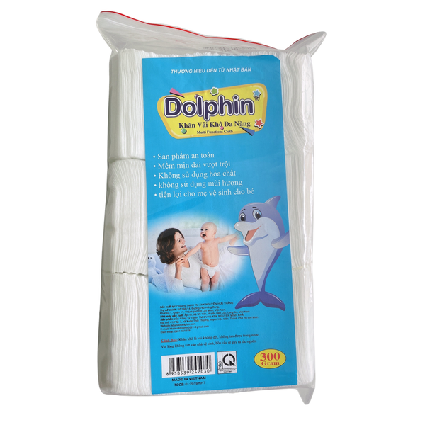  Khăn vải khô đa năng Dolphin túi 300g 