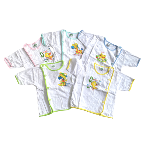  Set 5 áo sơ sinh bác sĩ Bosini  tay ngắn cho bé sơ sinh 