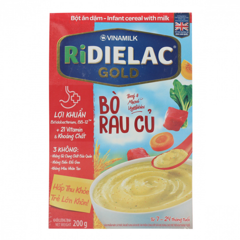  Bột Ăn Dặm Redielac Gold Bò Rau Củ HG 200g 