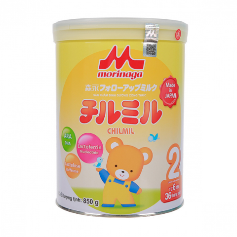  Sữa Morinaga số 2 Chilmil 850g ( 6-36 tháng) 