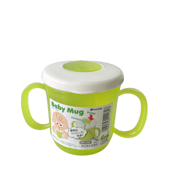  Cốc tập uống có tay cầm màu xanh lá 