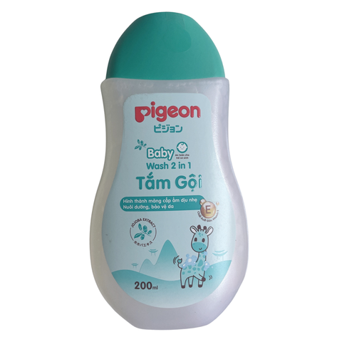  Sữa Tắm Gội Pigeon Xanh 200ml 