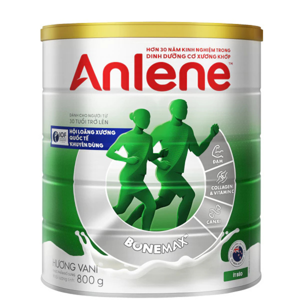  Sữa Bột Anlene Hương Vani 800g (Mẫu mới) 