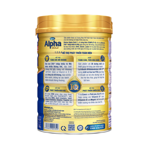 Sữa bột Dielac Alpha Gold IQ số 1 - 900g (0-6 tháng) 