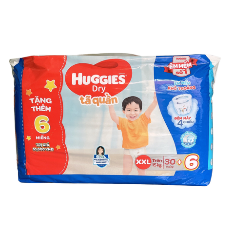  Tã quần Huggies XXL30 (15-25Kg) 