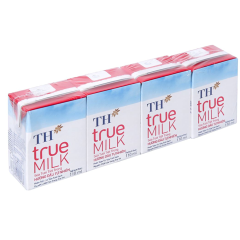  Sữa tươi tiệt trùng TH  TRUEMILK 110ml vị dâu 