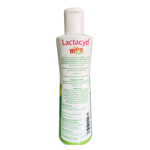  Sữa tắm gội trẻ em hàng ngày bảo vệ và nuôi dưỡng da và tóc bé Lactacyd Milky 250ml 