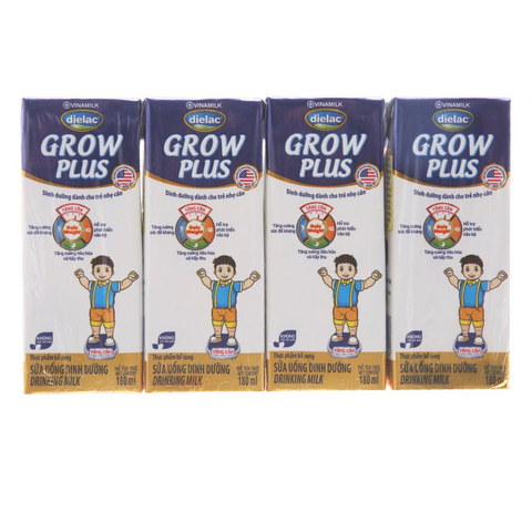  Sữa uống dinh dưỡng Dielac Grow Plus hộp 180ml (cho trẻ nhẹ cân) 
