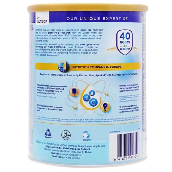  Sữa Aptakid số 3 900g (trên 2 tuổi) 