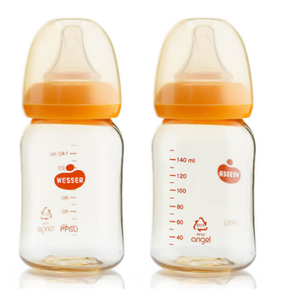  Bình sữa Wesser nhựa PPSU cổ hẹp 140ml 