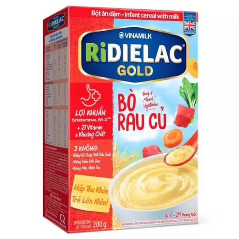  Bột Ăn Dặm Redielac Gold Bò Rau Củ HG 200g 