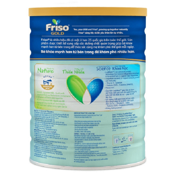  Sữa Friso Gold số 4 1400g (2-6 tuổi) 