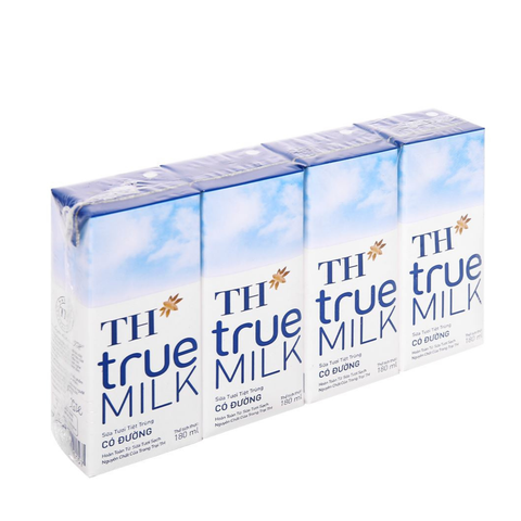  Sữa tươi tiệt trùng có đường TH true MILK 180ml 