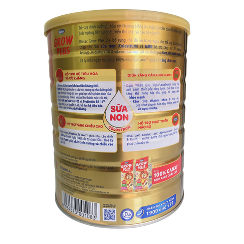  Sữa Bột Dielac Grow Plus 2+ HT 1400g (Sữa Non) (Cho Trẻ Từ 2 - 10 Tuổi) 