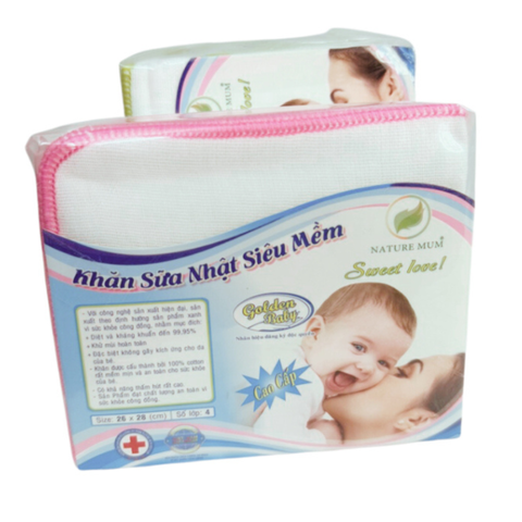  Khăn sữa Nhật siêu mềm 4 lớp cao cấp cho bé sơ sinh 