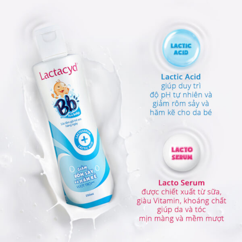  Sữa tắm gội trẻ em hàng ngày Lactacyd BB for baby 250ml 