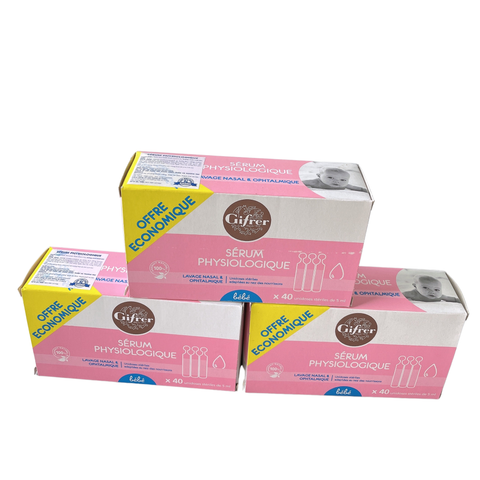  Nước muối sinh lý Gifrer màu hồng 5ml*40 ống 