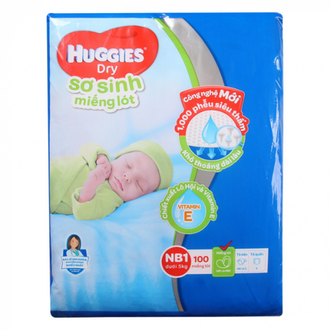  Miếng lót sơ sinh Huggies NB1 - 100 