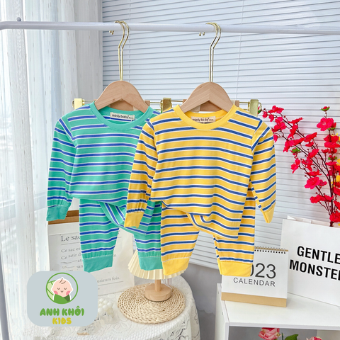 Set 5 bộ dài tay 5 màu Size 150 cho bé trai/bé gái AKFDT03 