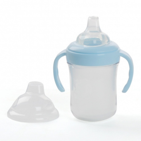  Cốc tập uống vòi mút Putti Atti silicone 200ML - Xanh dương 