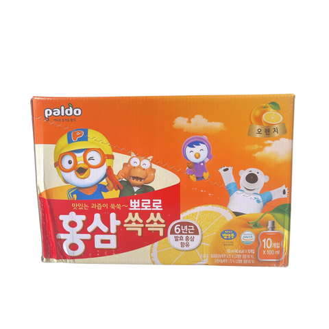  Nước Hồng Sâm Trái Cây Paldo Pororo Hàn Quốc vị Cam 