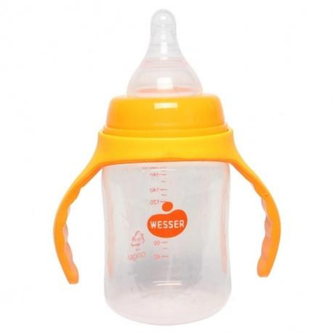 Bình sữa Wesser nhựa PP BPA Free cổ rộng 180ml 