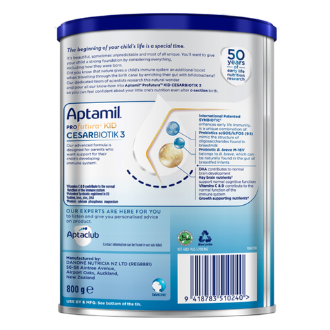  Sữa Aptamil Profutura KID Cesarbiotik 3 800g (Từ 2 tuổi) 