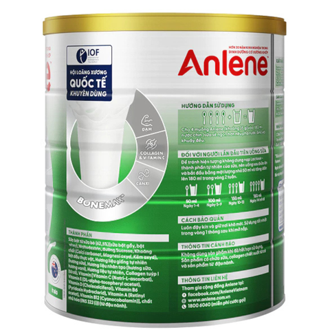  Sữa Bột Anlene Hương Vani 800g (Mẫu mới) 