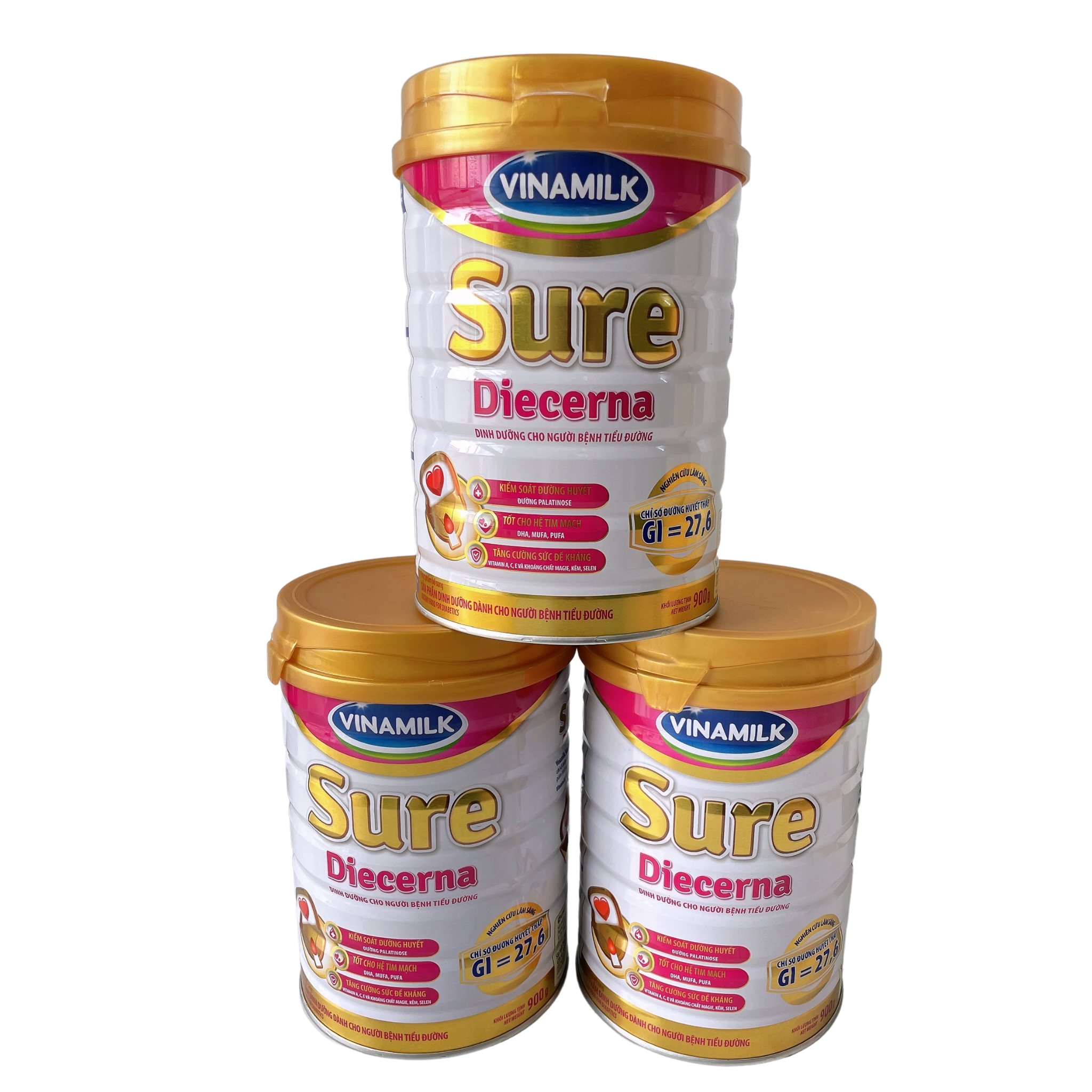  Sữa bột dành cho người tiểu đường Vinamilk Sure Diecerna 900g 