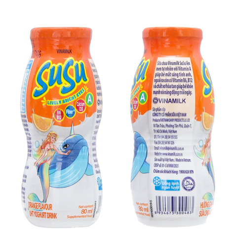 Sữa chua uống cam SuSu 80ml 