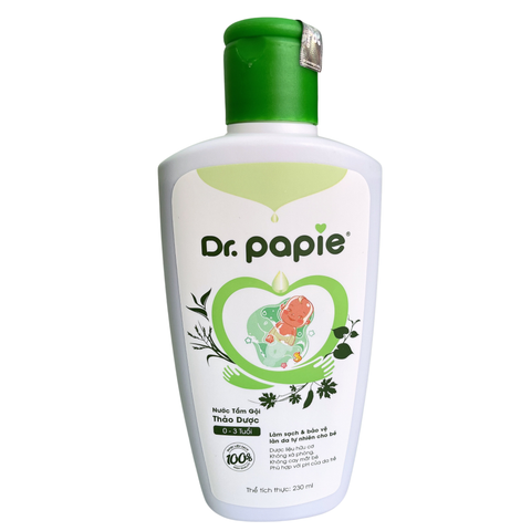  Nước tắm gội thảo dược Dr.Papie 230ml 