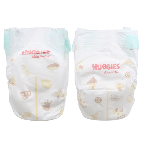  Tã dán sơ sinh Huggies Skin Perfect (S, 4-8kg, 80 miếng) - Mẫu mới 