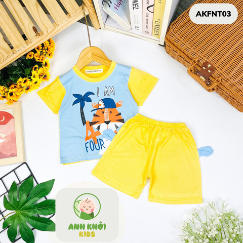  Set 5 bộ ngắn tay AKFNT03 5 màu Size 120 