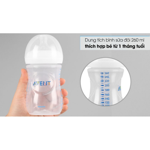  Bình sữa Avent không có BPA 260ml (Bình Đôi) 
