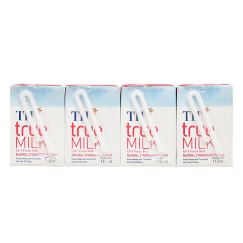  Sữa tươi tiệt trùng TH  TRUEMILK 110ml vị dâu 