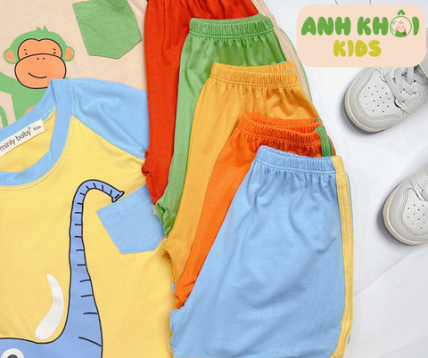  Set 5 bộ ngắn tay AKFNT02 5 màu Size 90 