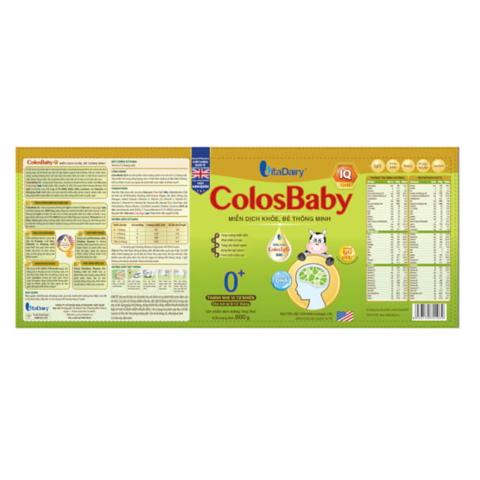  Sữa bột ColosBaby IQ Gold 0+ 800g ( 0-12 tháng) 