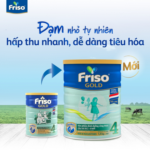  Sữa Friso Gold số 4 1400g (2-6 tuổi) 
