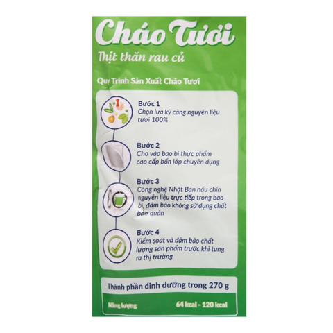  Cháo tươi SGFOOD Thịt Thăn Rau Củ 270g 