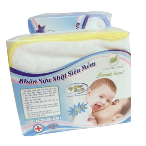  Khăn sữa Nhật siêu mềm 4 lớp cao cấp cho bé sơ sinh 