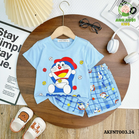  Set 5 bộ ngắn tay AKFNT003.24 5 màu Size 130 