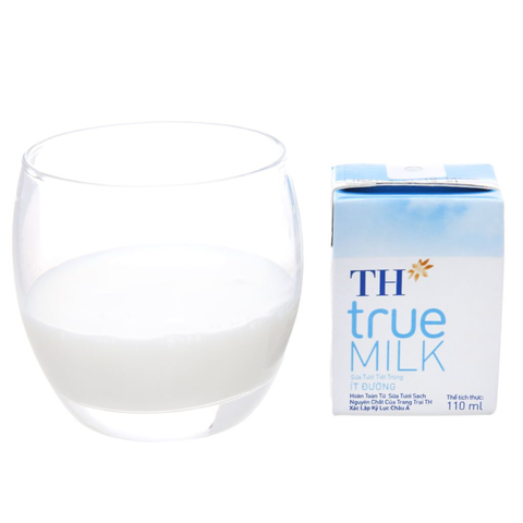  Sữa tươi tiệt trùng ít đường TH true MILK 110ml 