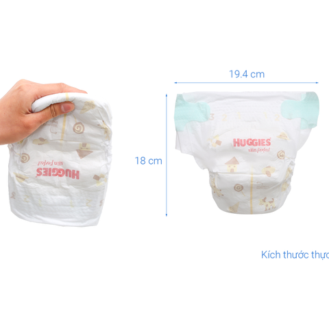  Tã dán sơ sinh Huggies Skin Perfect (S, 4-8kg, 54 miếng) - Mẫu mới 