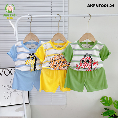  Set 5 bộ ngắn tay AKFNT001.24 5 màu Size 80 