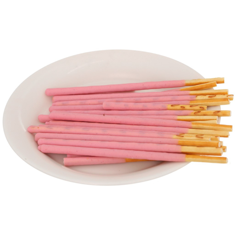  Bánh que Glico Pocky phủ kem hương dâu hộp 38g 